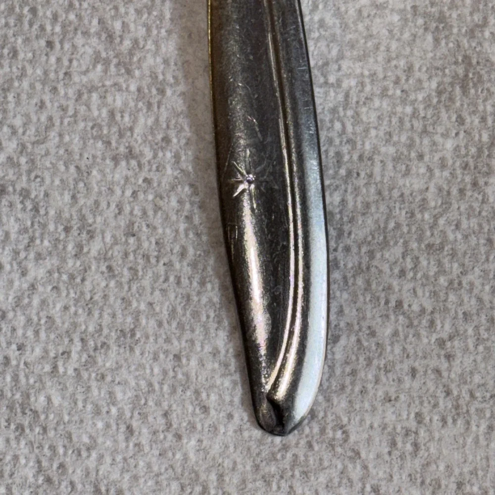 Oneida Twin Star Atomic Starburst Community Stainless Flatware 2 Tablespoons
